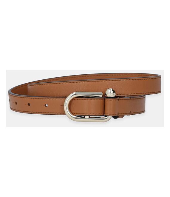 Δερμάτινη ζώνη Furla χρώμα: μπεζ, WC00089 BX2045 RY000