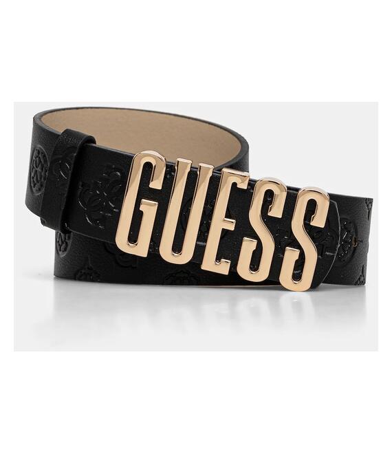 Ζώνη Guess GERTY χρώμα: μαύρο, BW9196 P5135