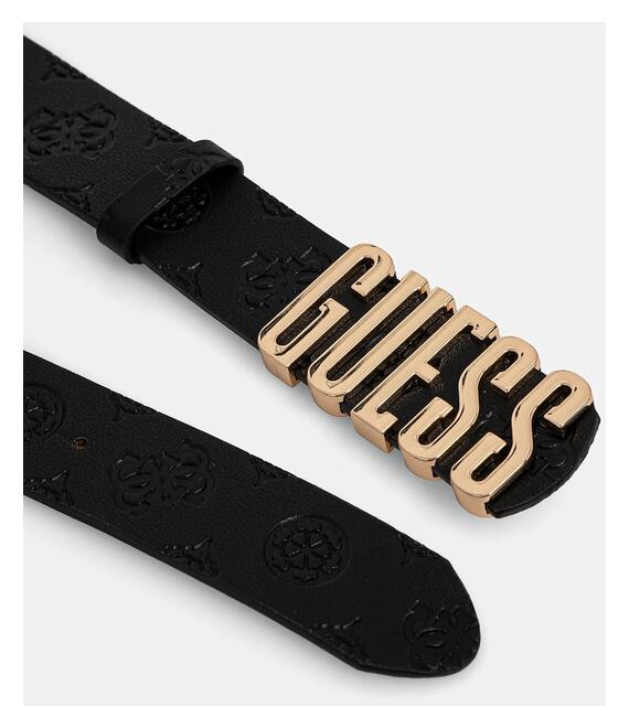 Ζώνη Guess GERTY χρώμα: μαύρο, BW9196 P5135
