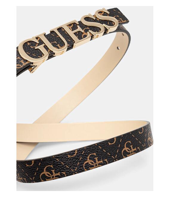Ζώνη Guess ZAMIRA χρώμα: μαύρο, BW9204 P5120
