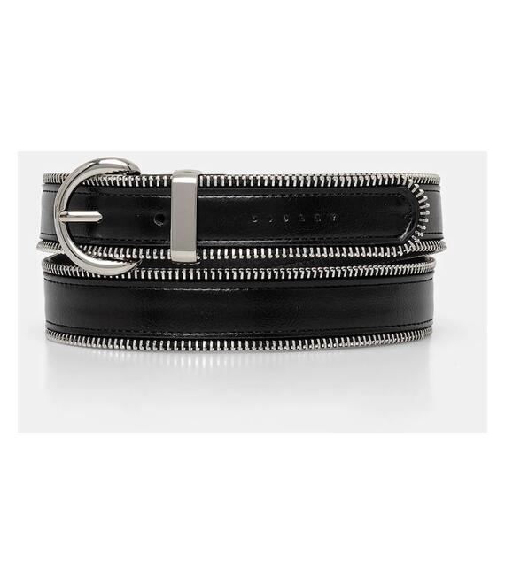 Ζώνη Sisley χρώμα: μαύρο, 6TILWL02S