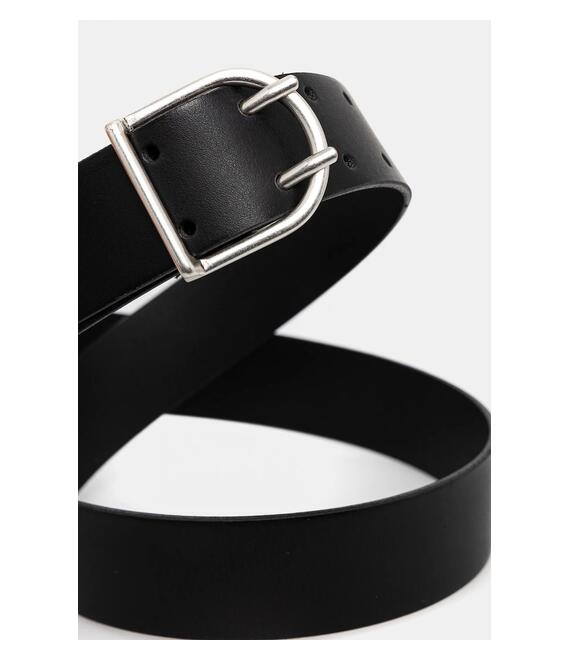 Ζώνη Sisley χρώμα: μαύρο, 6G8ZWL02Q