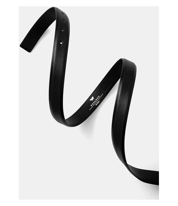 Δερμάτινη ζώνη Weekend Max Mara χρώμα: μαύρο, 2515501024600