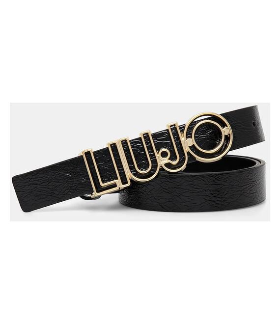 Ζώνη Liu Jo χρώμα: μαύρο, AA5232 E0008