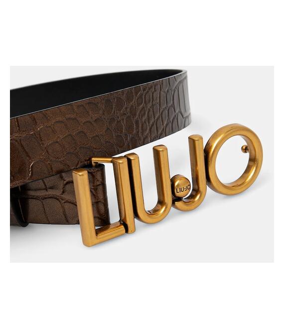 Ζώνη Liu Jo χρώμα: καφέ, AA5233 E0983