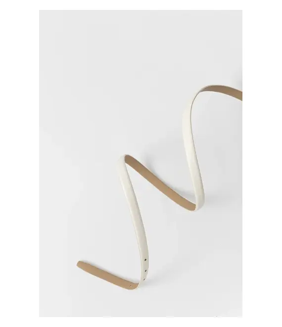 Ζώνη Calvin Klein χρώμα: άσπρο, K60K612932