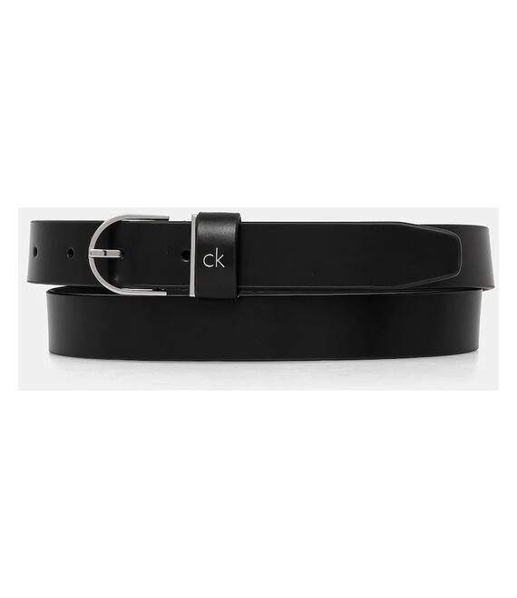 Δερμάτινη ζώνη Calvin Klein χρώμα: μαύρο, K60K613147