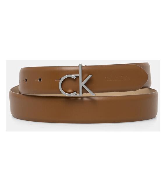 Ζώνη Calvin Klein χρώμα: καφέ, K60K613156