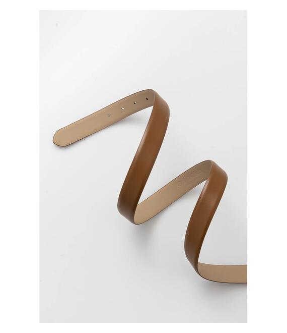 Ζώνη Calvin Klein χρώμα: καφέ, K60K613156