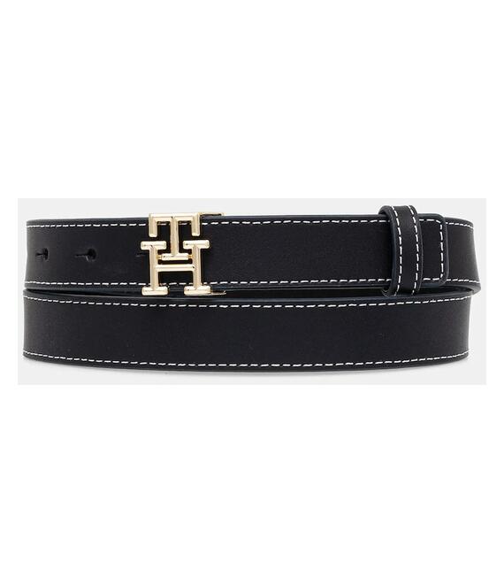 Δερμάτινη ζώνη Tommy Hilfiger χρώμα: ναυτικό μπλε, AW0AW17248