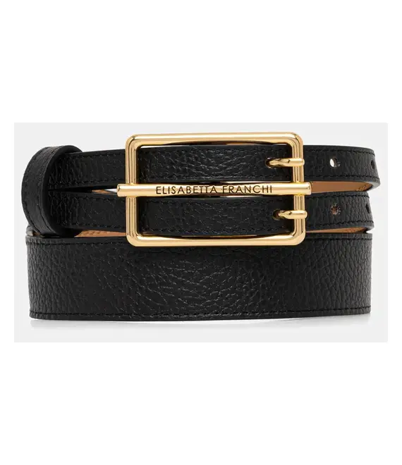 Ζώνη Elisabetta Franchi χρώμα: μαύρο, CT32S52E2