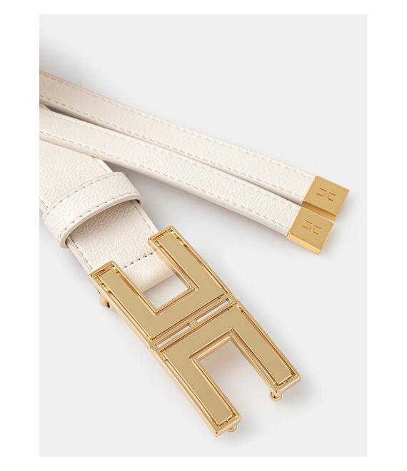 Ζώνη Elisabetta Franchi χρώμα: μπεζ, CT33S52E2
