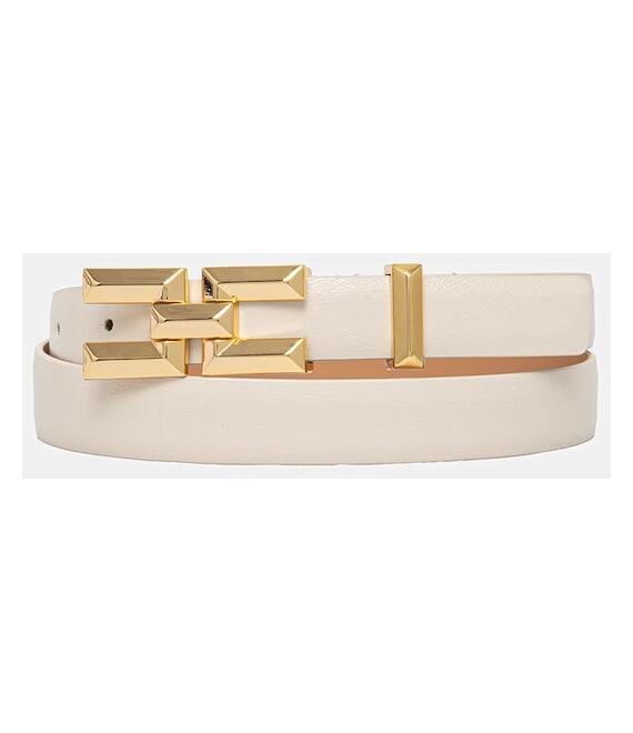 Ζώνη Elisabetta Franchi χρώμα: μπεζ, CT35S52E2