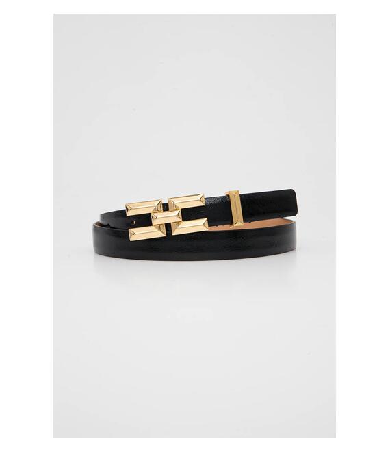 Ζώνη Elisabetta Franchi χρώμα: μαύρο, CT35S52E2