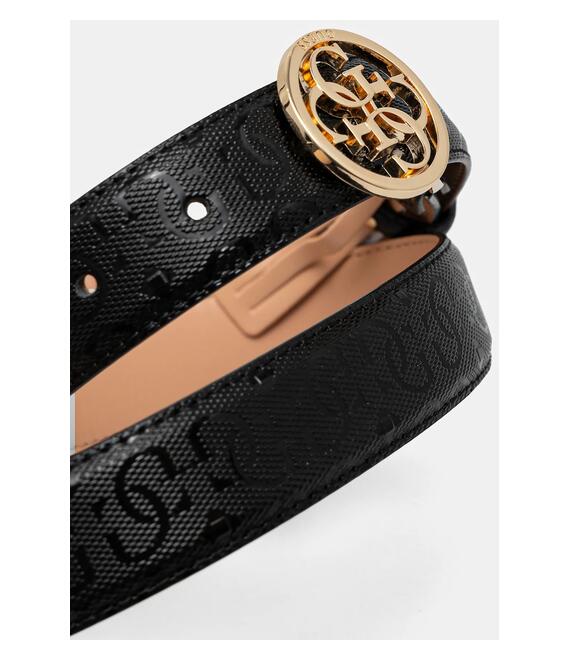 Ζώνη Guess BETULA χρώμα: μαύρο, BW9225 P5230