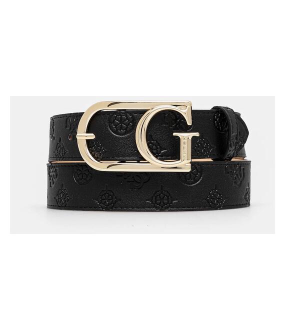 Ζώνη Guess ZARELA χρώμα: μαύρο, BW9227 P5235