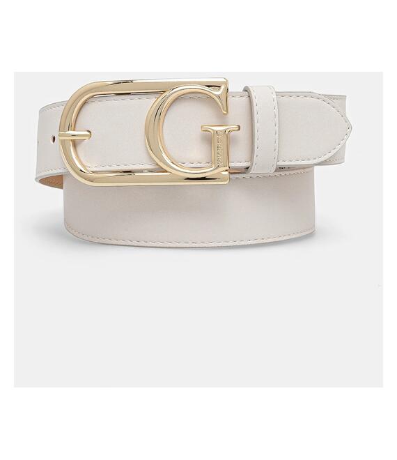 Ζώνη Guess LORELEI χρώμα: μπεζ, BW9228 P5235