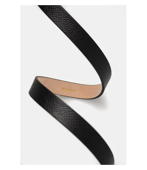 Δερμάτινη ζώνη Victoria Beckham χρώμα: μαύρο, 1124ABL006282A