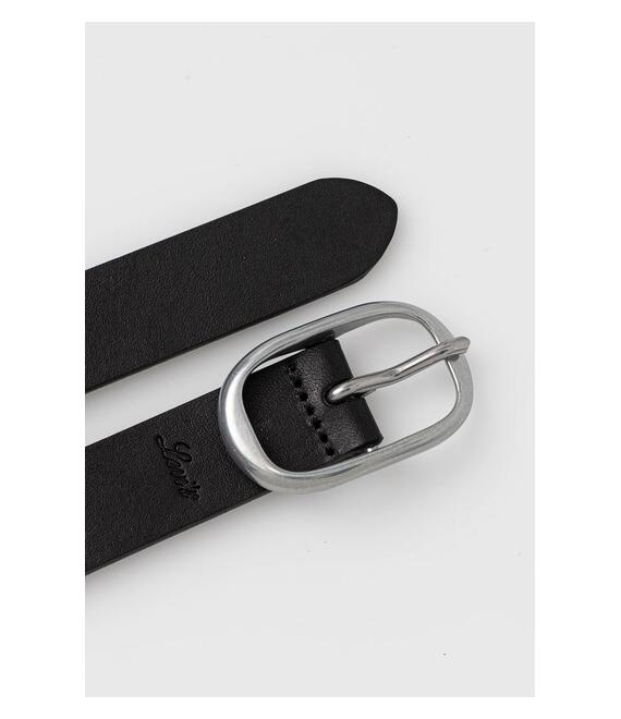 Δερμάτινη ζώνη Levi's χρώμα: μαύρο, 002G7-0001