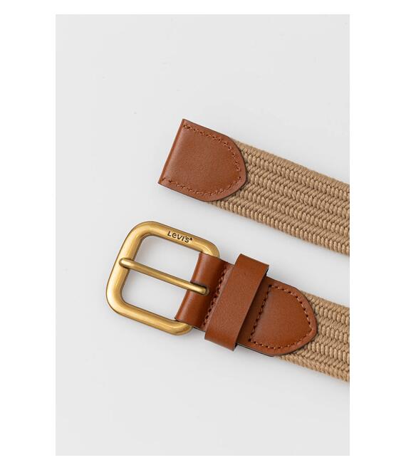 Ζώνη Levi's χρώμα: μπεζ, D7929-0002