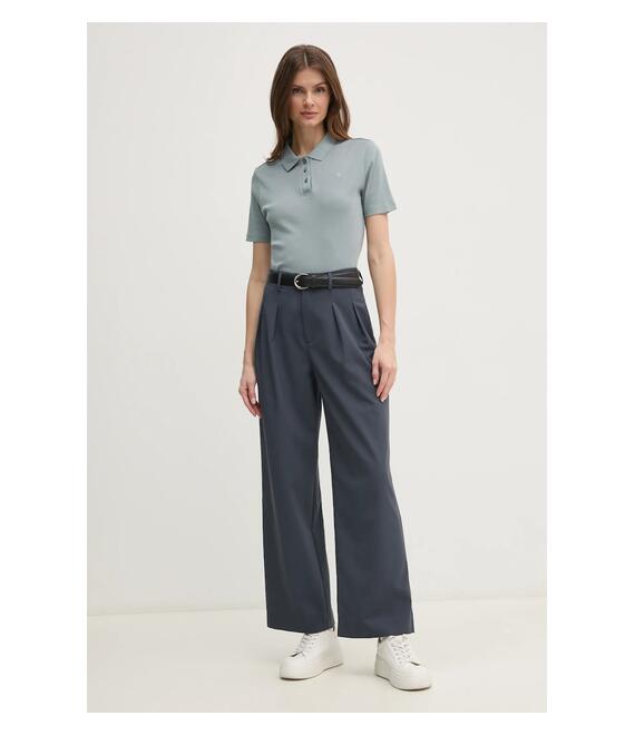 Βαμβακερό μπλουζάκι πόλο Calvin Klein Jeans χρώμα: γκρι, J20J224749