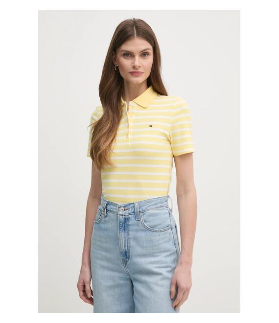 Πόλο Tommy Hilfiger χρώμα: μπλε, WW0WW43225