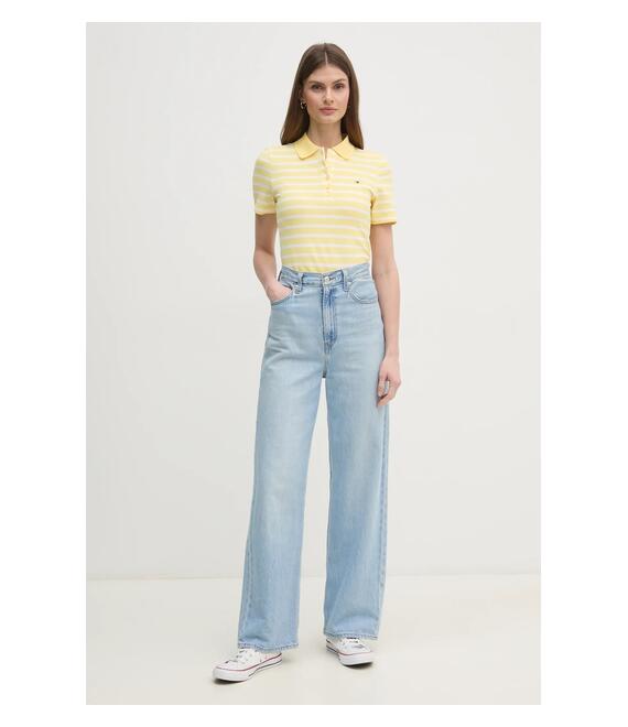 Πόλο Tommy Hilfiger χρώμα: μπλε, WW0WW43225