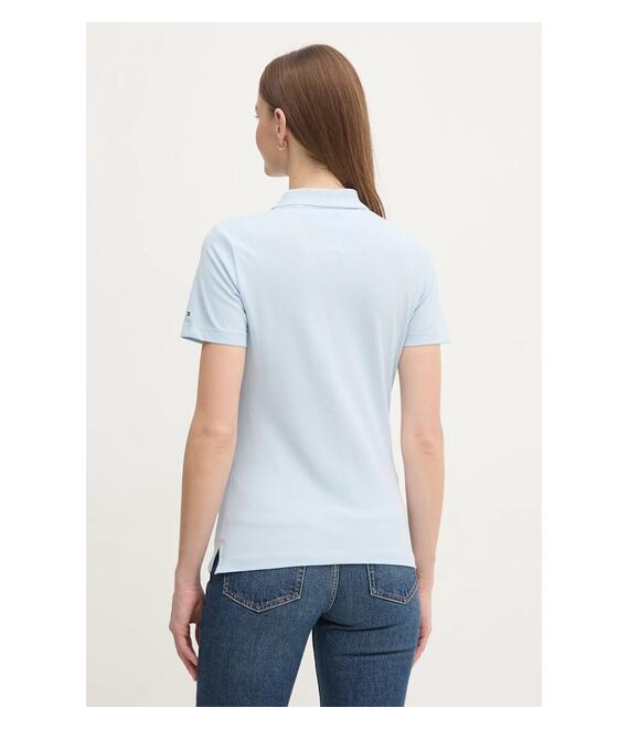 Πόλο Tommy Hilfiger χρώμα: μπλε, WW0WW43930