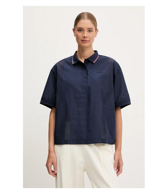Πόλο Lacoste χρώμα: ναυτικό μπλε, CF0060