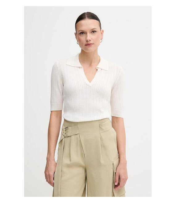 Πόλο United Colors of Benetton χρώμα: μπεζ, 123VD3018