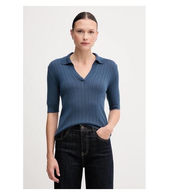 Πόλο United Colors of Benetton χρώμα: μπλε, 123VD3018