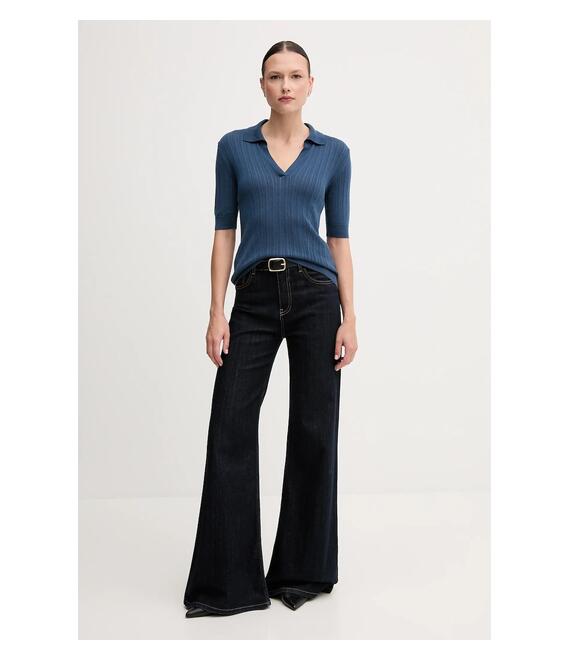 Πόλο United Colors of Benetton χρώμα: μπλε, 123VD3018