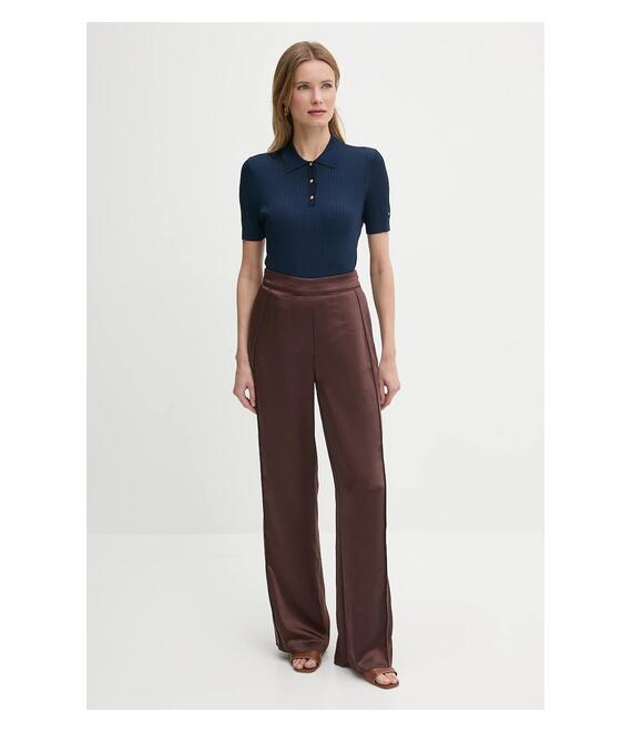 Πόλο Tommy Hilfiger χρώμα: ναυτικό μπλε, WW0WW45511