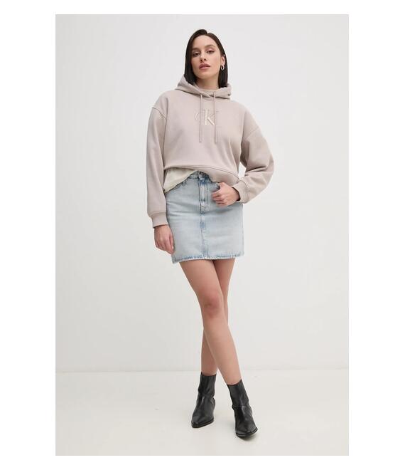 Τζιν φούστα Calvin Klein Jeans χρώμα: μπλε, J20J224534