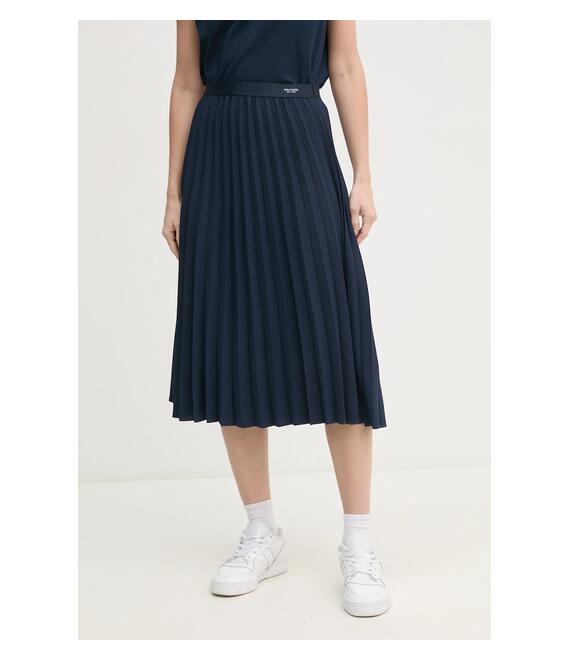 Φούστα Tommy Hilfiger χρώμα: ναυτικό μπλε, WW0WW43886