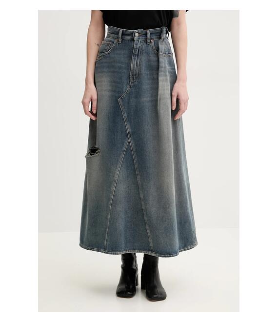 Τζιν φούστα MM6 Maison Margiela χρώμα: μπλε, S52ME0022