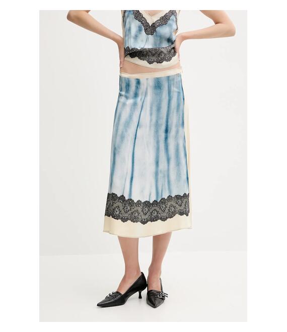 Φούστα Diesel O-NEIRIC SKIRT χρώμα: μπλε, A16750.0IKAS