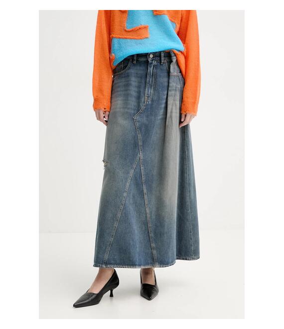 Τζιν φούστα MM6 Maison Margiela χρώμα: μπλε, S52ME0022.M30017