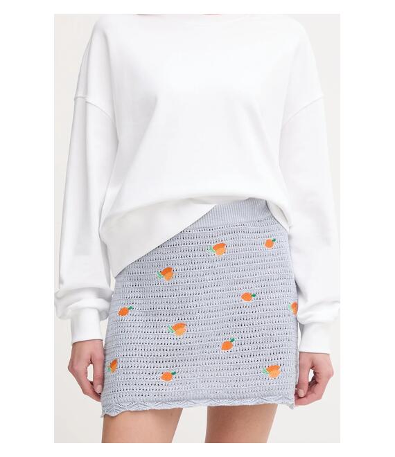 Βαμβακερή φούστα Pepe Jeans OLAYA SKIRT χρώμα: μπλε, PL901212