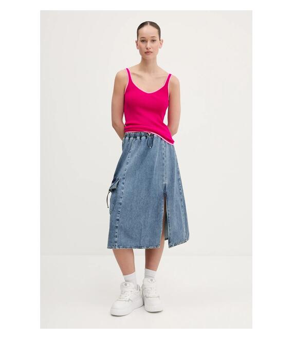 Τζιν φούστα Moschino Jeans χρώμα: μπλε, 0107 3721