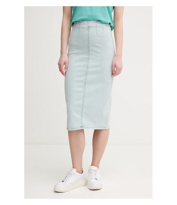 Τζιν φούστα United Colors of Benetton χρώμα: μπλε, 4ORHD004O