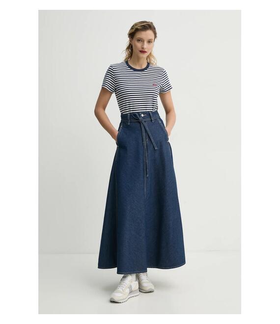 Τζιν φούστα Levi's XL SKIRT χρώμα: ναυτικό μπλε, 001T4