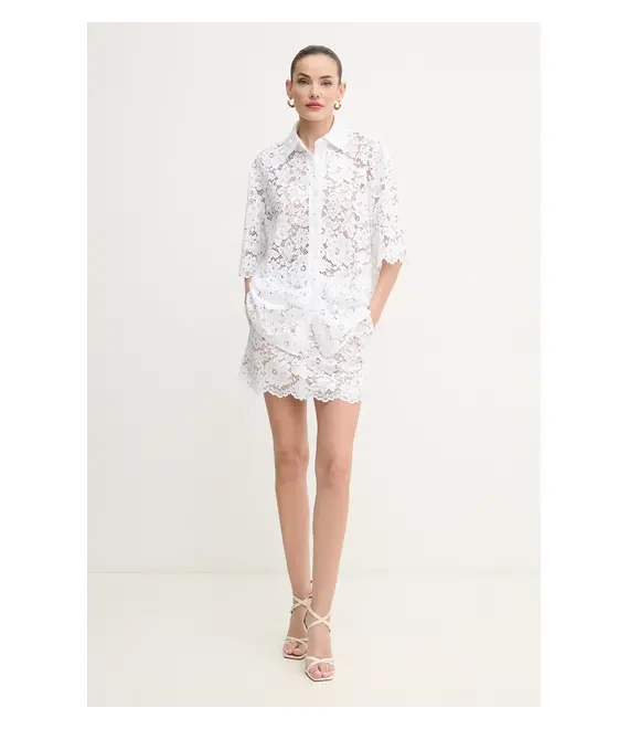 Φούστα MICHAEL Michael Kors χρώμα: άσπρο, MS570HIGTA