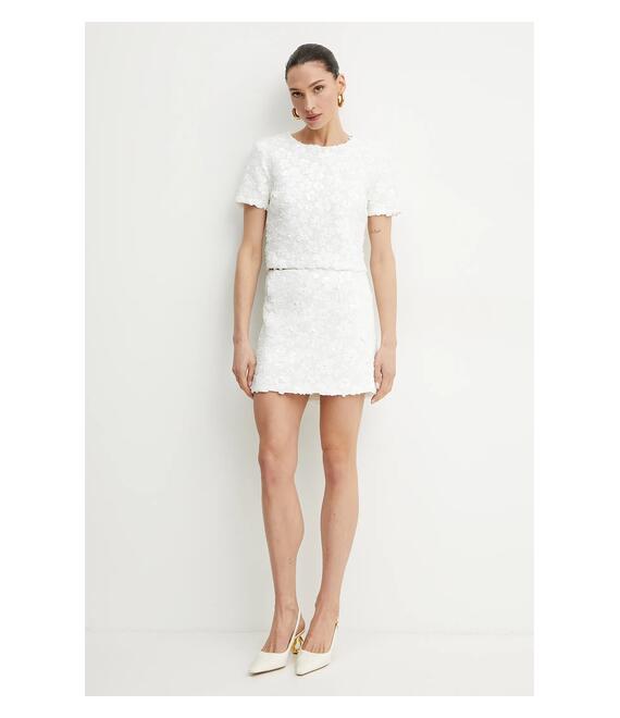Φούστα MICHAEL Michael Kors χρώμα: άσπρο, MS570I0HHS
