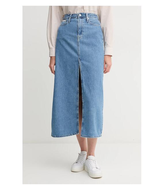 Τζιν φούστα Calvin Klein Jeans χρώμα: μπλε, J20J225192