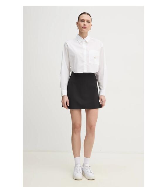 Φούστα Calvin Klein Jeans χρώμα: μαύρο, J20J225333