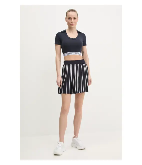 Φούστα Guess χρώμα: μπλε, V5GD00 Z3D60