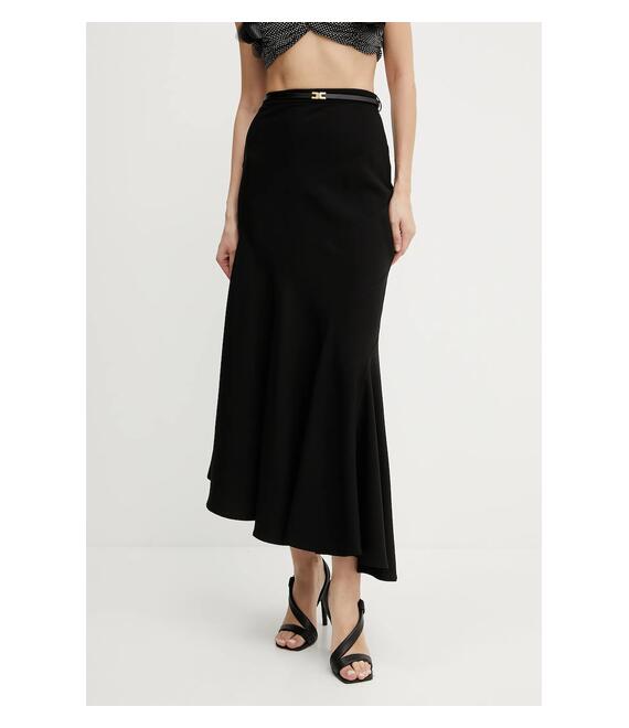 Φούστα Elisabetta Franchi χρώμα: μαύρο, GO10752E2