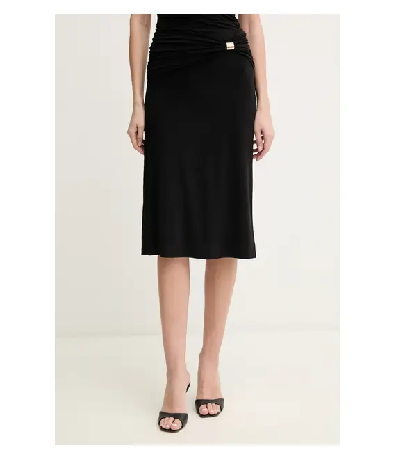 Φούστα Herve Leger Valentina χρώμα: μαύρο, RMJ3518812