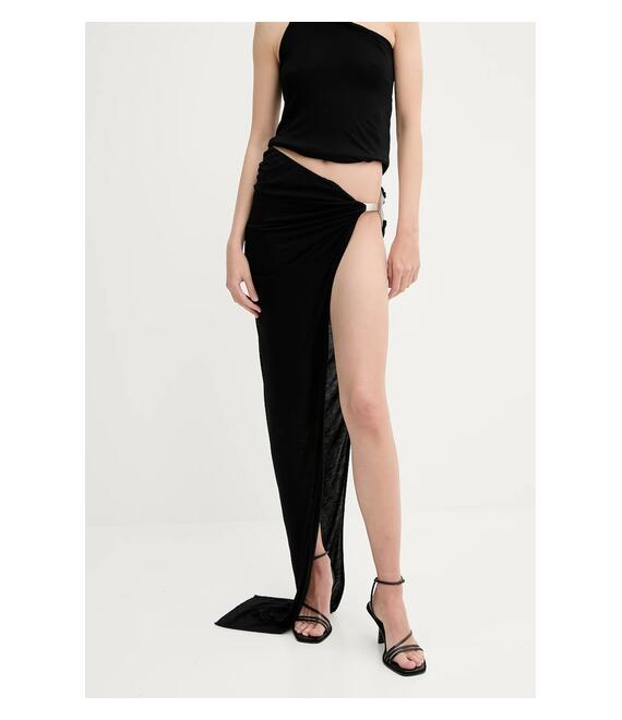 Φούστα Rick Owens Lilies χρώμα: μαύρο, LI01E4315RV